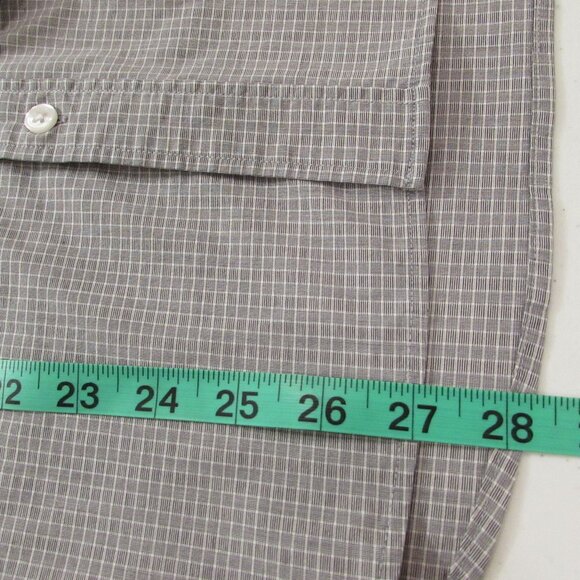 Calvin Klein/Old Navy Men's Dress Shirts Grays Checkered Both Small - Picture 16 of 16